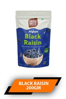 Nickmics Afghani Black Raisins 200gm